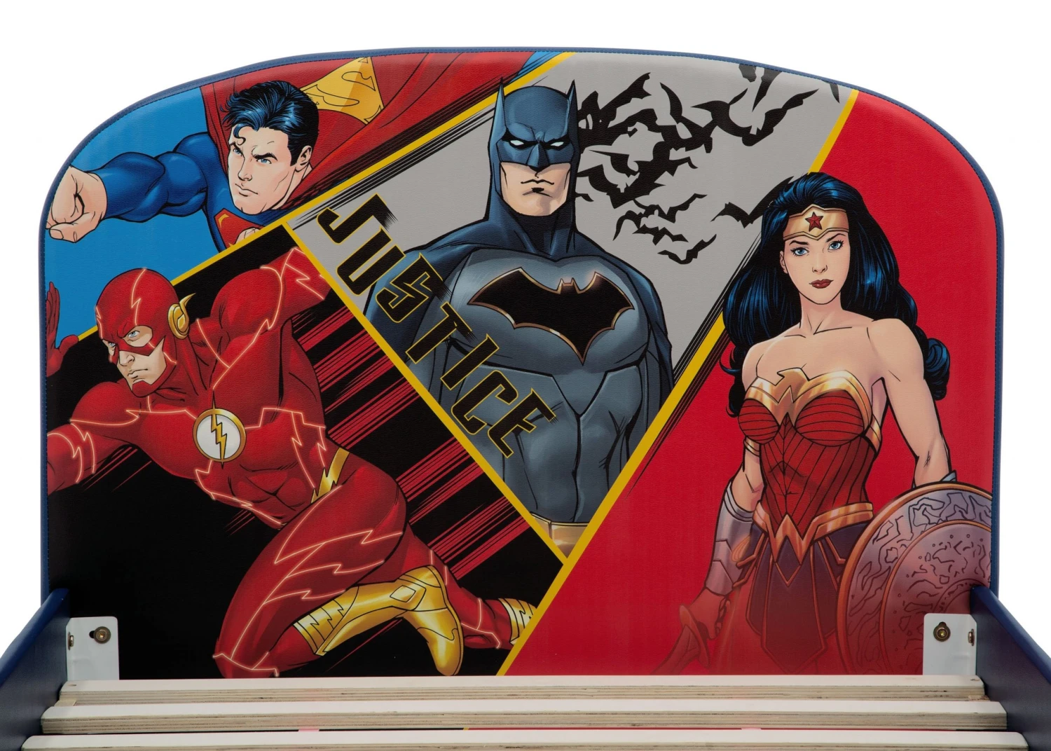 Delta Children Twin Beds & Headboards DC Comics Justice League Upholstered Twin Bed 8 Delta Children Twin Beds & Headboards DC Comics Justice League Upholstered Twin Bed