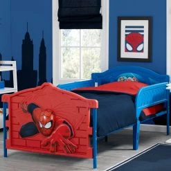 Delta Children Twin Beds & Headboards Spider-Man Plastic 3D Twin Bed