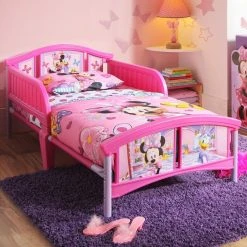Delta Children Minnie Mouse Plastic Toddler Bed Toddler Beds