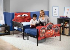 Delta Children Twin Beds & Headboards Cars Plastic 3D Twin Bed