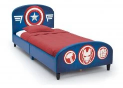 Delta Children Avengers Upholstered Twin Bed Twin Beds & Headboards
