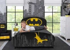 Delta Children Batman Upholstered Twin Bed