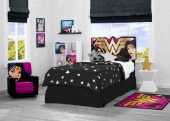 Delta Children DC Comics Wonder Woman Upholstered Headboard Twin Beds & Headboards