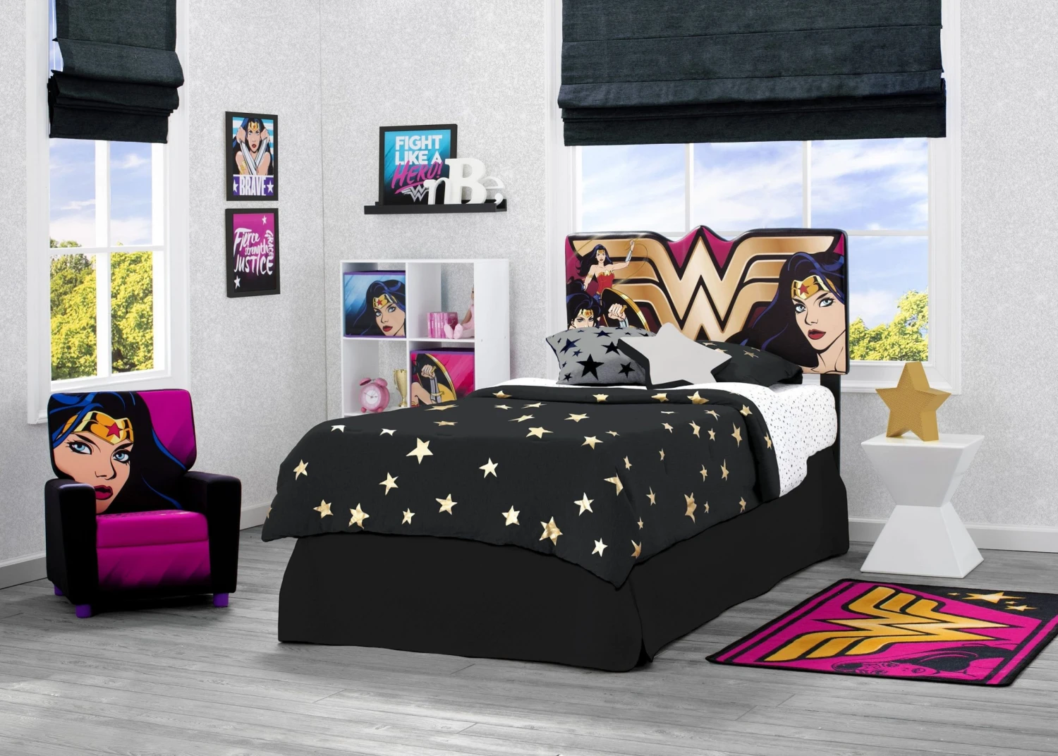 Delta Children DC Comics Wonder Woman Upholstered Headboard Twin Beds & Headboards 4 Delta Children DC Comics Wonder Woman Upholstered Headboard Twin Beds & Headboards
