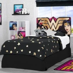 Delta Children DC Comics Wonder Woman Upholstered Headboard Twin Beds & Headboards