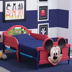 Delta Children Mickey Mouse Plastic 3D Toddler Bed Toddler Beds