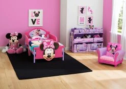 Delta Children Minnie Mouse Plastic 3D Toddler Bed