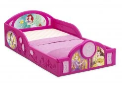 Delta Children Princess Deluxe Toddler Bed With Attached Guardrails