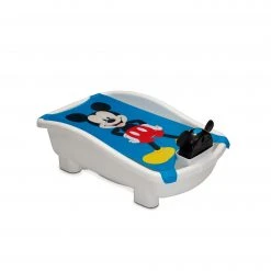 Delta Children Disney Mickey Mouse My First Bubble Bath – 3-in-1 Newborn To Toddler Bathtub With Sling And Bubble Blower Tubs & Bathers