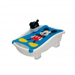 Delta Children Disney Mickey Mouse My First Bubble Bath – 3-in-1 Newborn To Toddler Bathtub With Sling And Bubble Blower Tubs & Bathers