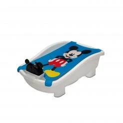 Delta Children Disney Mickey Mouse My First Bubble Bath – 3-in-1 Newborn To Toddler Bathtub With Sling And Bubble Blower Tubs & Bathers