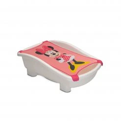 Delta Children Disney Minnie Mouse My First Bubble Bath – 3-in-1 Newborn To Toddler Bathtub With Sling And Bubble Blower Tubs & Bathers