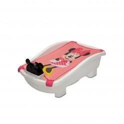 Delta Children Disney Minnie Mouse My First Bubble Bath – 3-in-1 Newborn To Toddler Bathtub With Sling And Bubble Blower Tubs & Bathers