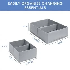 Delta Children 7-Piece Essential Changing Table Set - Newborn Baby Gift Set For Boys And Girls – Set Includes Changing Pad, Plush Changing Pad Cover, 3 Changing Pad Liners And 2 Storage Bins 19 Delta Children 7-Piece Essential Changing Table Set - Newborn Baby Gift Set For Boys And Girls – Set Includes Changing Pad, Plush Changing Pad Cover, 3 Changing Pad Liners And 2 Storage Bins