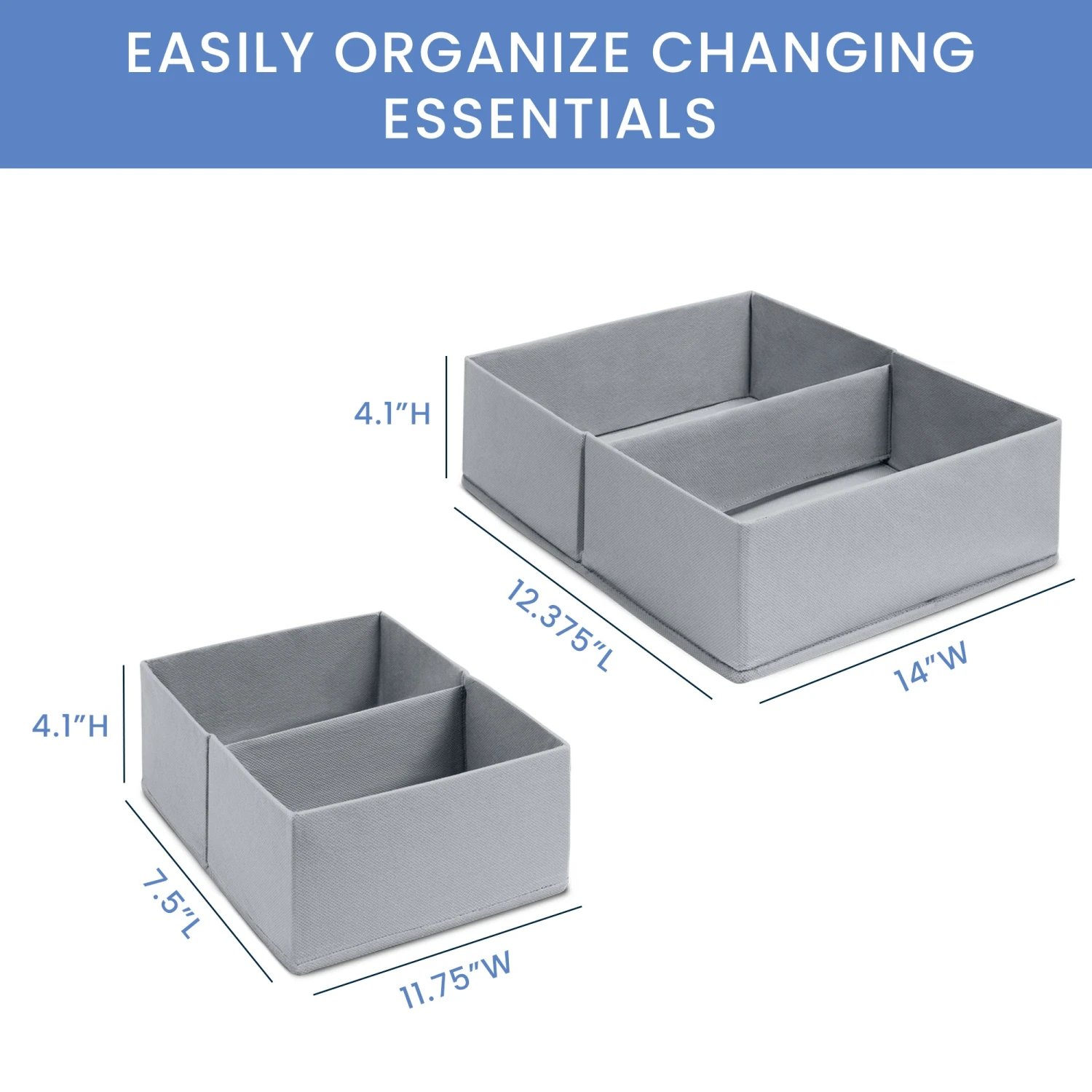 Delta Children 7-Piece Essential Changing Table Set - Newborn Baby Gift Set For Boys And Girls – Set Includes Changing Pad, Plush Changing Pad Cover, 3 Changing Pad Liners And 2 Storage Bins 8 Delta Children 7-Piece Essential Changing Table Set - Newborn Baby Gift Set For Boys And Girls – Set Includes Changing Pad, Plush Changing Pad Cover, 3 Changing Pad Liners And 2 Storage Bins