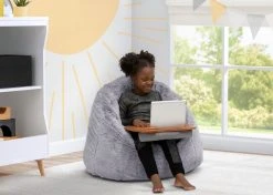 Delta Children Cozee Fluffy Chair And Bamboo Lap Desk Set What's New
