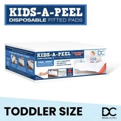 Delta Children Kids-A-Peel Disposable Fitted Sheets, 6-Pack, Waterproof, Breathable Soft Bed Pads That Protect Your Mattress Sheets & Mattress Covers