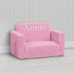 Delta Children Personalized Cozee Flip-Out Sherpa 2-in-1 Convertible Chair To Lounger For Kids 37 Delta Children Personalized Cozee Flip-Out Sherpa 2-in-1 Convertible Chair To Lounger For Kids