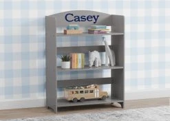 Delta Children Personalized 3-Shelf Wood Bookshelf Personalization