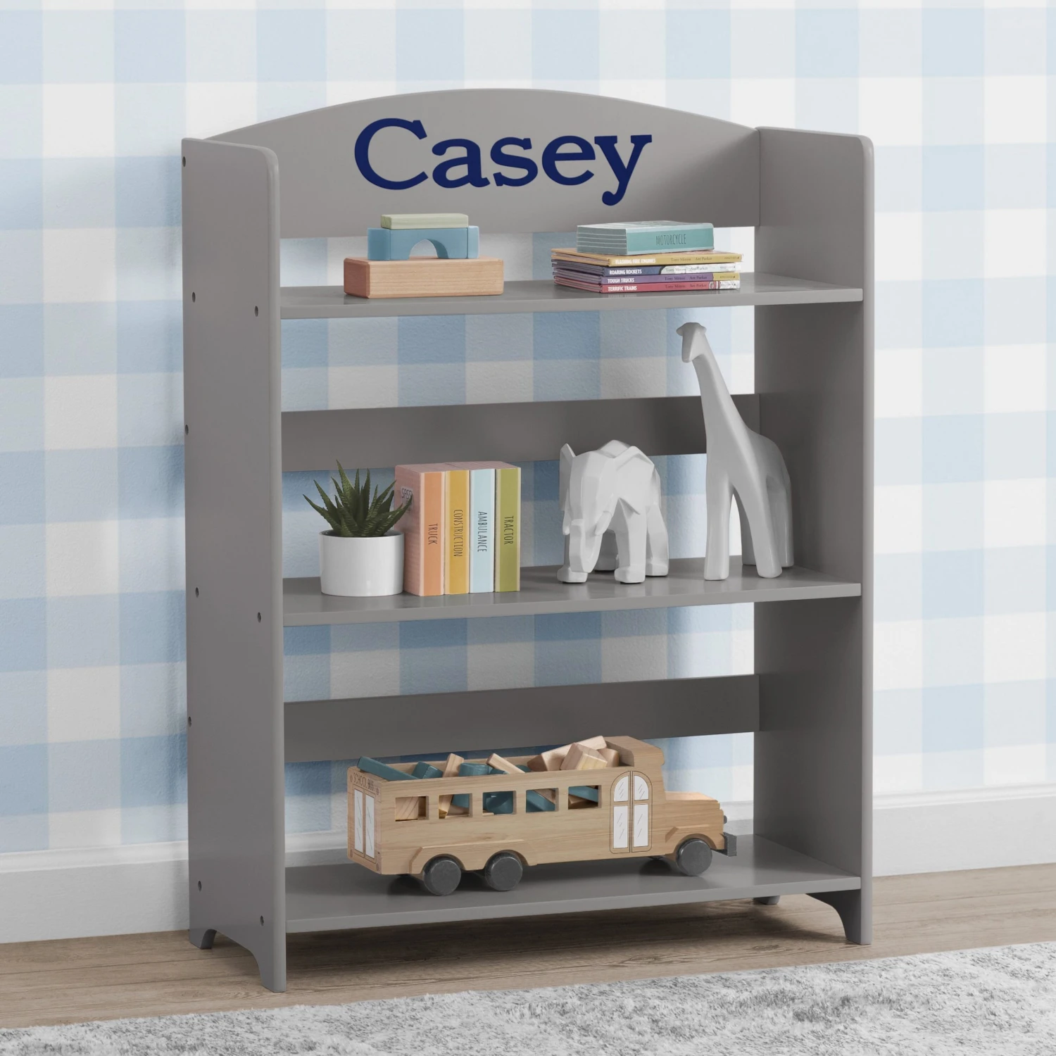 Delta Children Personalized 3-Shelf Wood Bookshelf Personalization 7 Delta Children Personalized 3-Shelf Wood Bookshelf Personalization