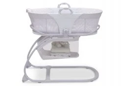 Little Folks By Delta Children 2-in-1 Moses Basket Bedside Bassinet Sleeper