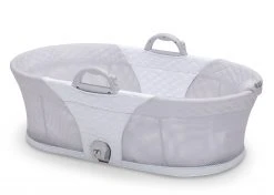 Little Folks By Delta Children 2-in-1 Moses Basket Bedside Bassinet Sleeper