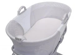 Little Folks By Delta Children 2-in-1 Moses Basket Bedside Bassinet Sleeper