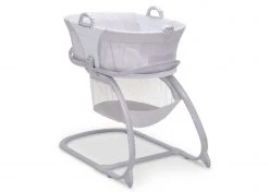 Little Folks By Delta Children 2-in-1 Moses Basket Bedside Bassinet Sleeper
