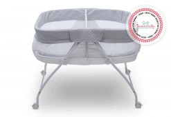 Little Folks By Delta Children Bassinets Twin EZ Fold Ultra Compact Double Bassinet