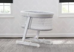 Little Folks By Delta Children Oval Bedside Sleeper Bassinet