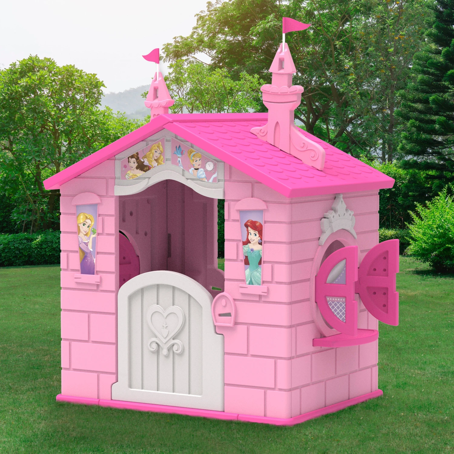Disney Princess Plastic Indoor/Outdoor Playhouse With Easy Assembly By Delta Children Toys & Play 7 Disney Princess Plastic Indoor/Outdoor Playhouse With Easy Assembly By Delta Children Toys & Play