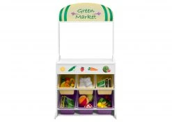 Delta Children Reversible 4-in-1 Pretend Play Center With Chalkboard & Storage