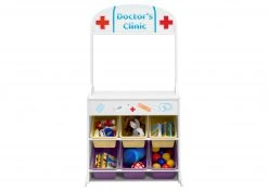 Delta Children Reversible 4-in-1 Pretend Play Center With Chalkboard & Storage