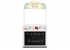 Delta Children Reversible 4-in-1 Pretend Play Center With Chalkboard & Storage