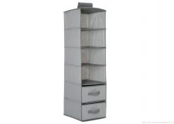 Delta Children Storage & Organization 6 Shelf Storage With 2 Drawers