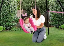 Delta Children Minnie Mouse 2-in-1 Outdoor Kids Swing