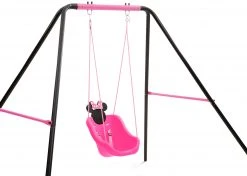 Delta Children Minnie Mouse 2-in-1 Outdoor Kids Swing