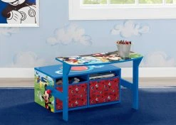 Delta Children Mickey Mouse Activity Bench Book & Toy Storage