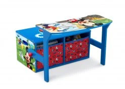 Delta Children Mickey Mouse Activity Bench Book & Toy Storage