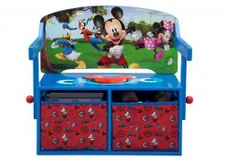 Delta Children Mickey Mouse Activity Bench Book & Toy Storage