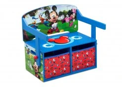 Delta Children Mickey Mouse Activity Bench Book & Toy Storage
