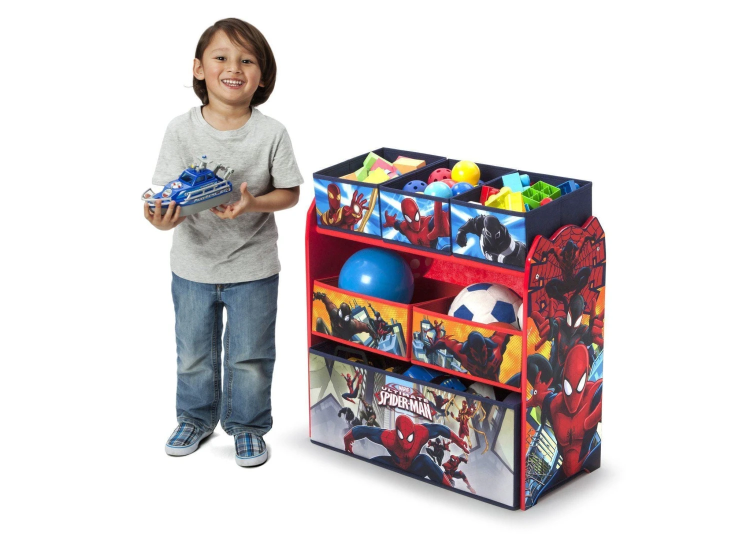 Delta Children Spider-Man Multi-Bin Toy Organizer Storage 5 Delta Children Spider-Man Multi-Bin Toy Organizer Storage