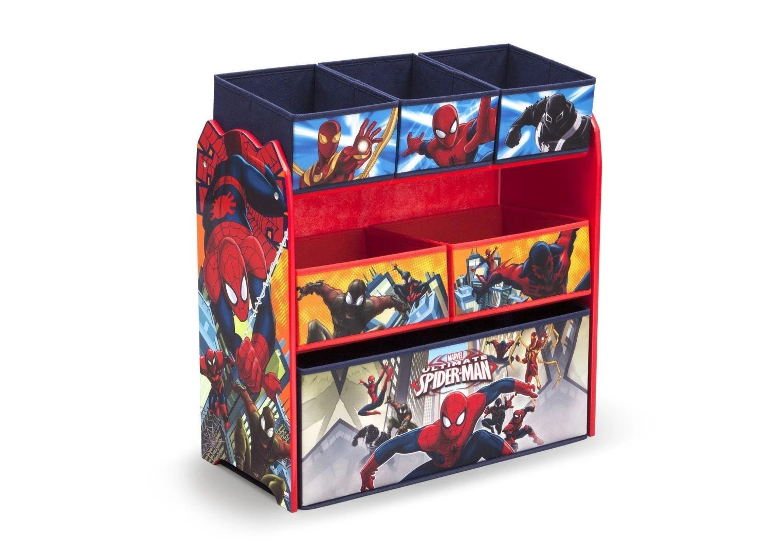 Delta Children Spider-Man Multi-Bin Toy Organizer Storage 3 Delta Children Spider-Man Multi-Bin Toy Organizer Storage