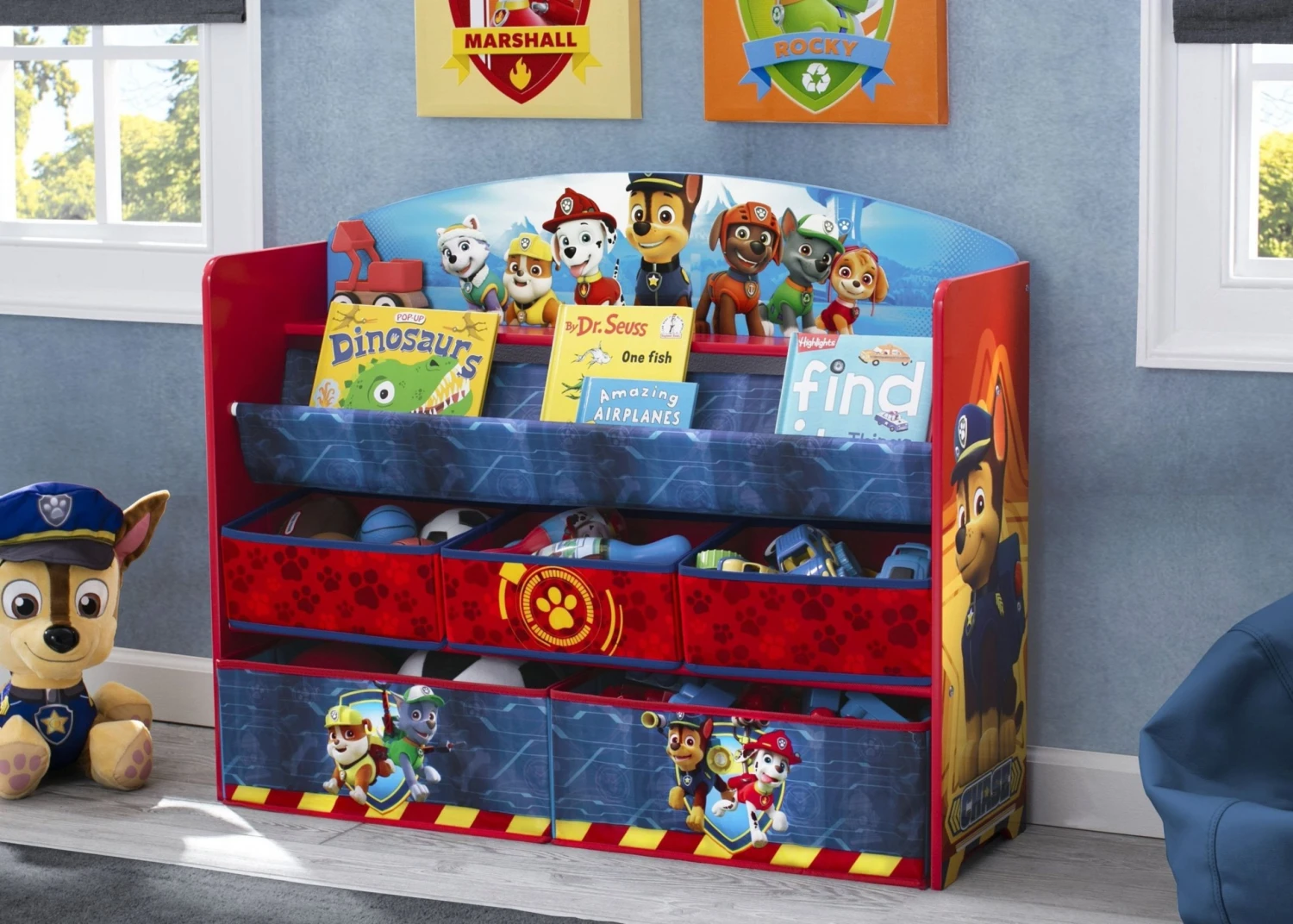 Delta Children PAW Patrol Deluxe Book And Toy Organizer 3 Delta Children PAW Patrol Deluxe Book And Toy Organizer