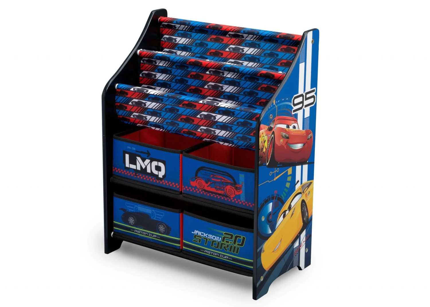Delta Children/ Disney/Pixar Storage Cars Book And Toy Organizer 4 Delta Children/ Disney/Pixar Storage Cars Book And Toy Organizer