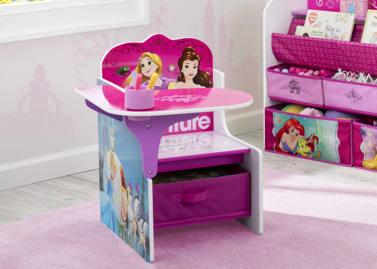 Delta Children Princess Chair Desk With Storage Bin 3 Delta Children Princess Chair Desk With Storage Bin