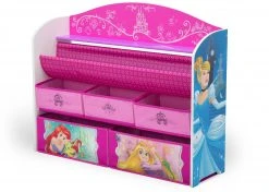 Delta Children Princess Deluxe Book & Toy Organizer Storage