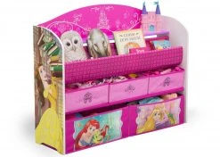 Delta Children Princess Deluxe Book & Toy Organizer Storage
