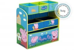 Delta Children Peppa Pig Multi-Bin Toy Organizer Storage