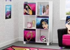 DC Comics Wonder Woman 6 Cubby Deluxe Storage Unit